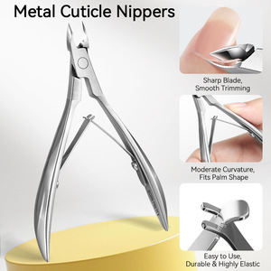Coupe-cuticules en métal, acier inoxydable, pince à peaux mortes, coupe-ongles pour salon de manucure, fournitures de nail art - Product Image 5