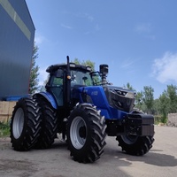 Tracteurs diesel à double roues arrière Yto 200HP-260HP neufs de Chine pour l'agriculture, certifiés CE, 4 roues motrices avec cabine