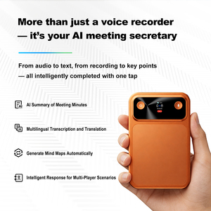 Enregistreur vocal intelligent AI 16 Go, enregistreur numérique intelligent, prise de notes ChatGPT, traduction vocale en texte, appareil d'enregistrement de réunions - Product Image 1