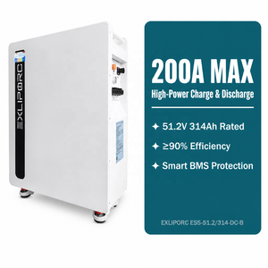 แบตเตอรี่บ้าน LiFePO4 IP65 16kWh 51.2V 314Ah 8000 รอบการใช้งาน RS485 CAN รองรับ Growatt Sofar  OEM  ขั้นต่ำในการสั่งซื้อน้อย จัดหาได้ - Product Image 1