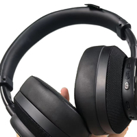 Casque audio sans fil haut de gamme avec chipset JL 5.4, en cuir, étanche IPX-4, faible latence, plus de 20 heures d'autonomie