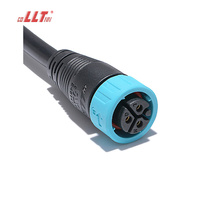 LLT M19 600V 20A 2 3 4 Pin Quick Lock Plastic Outdoor Power Wire Waterproof Cable Connector