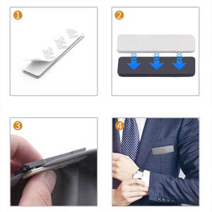 persegi panjang Pin Magnet tombol pribadi logam Mag Pin magnetik lencana pemegang untuk nama lencana tag pemegang kartu - Product Image 6