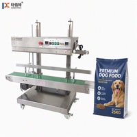 Machine de scellage de sacs de riz verticale continue CBS1100V 5-25 kg avec imprimante à rouleau d'encre