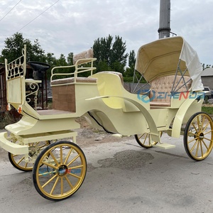 Nouvelle Carrosse Royale Dorée de Luxe pour Mariage, Électrique et Tirée par des Chevaux, à Vendre - Product Image 2