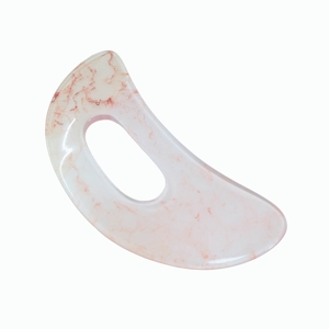 Aura Resin Gua Sha Plate - Large Geode-Inspired Scraping <b>Tool</b> for Full Body <b>Massage</b>, Earthy Tone Wholesale OEM - Product Image 6