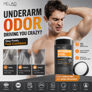 Deodorante Naturale Solido per il Corpo Uomo, Controllo Odori 72 Ore, Profumo di Sandalo, Balsamo Deodorante Solido a Lunga Durata - Product Image 3