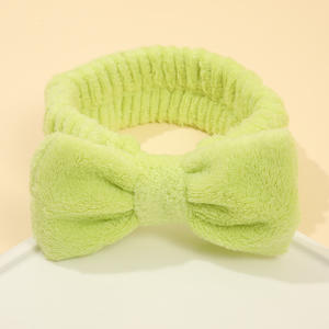 Nouveau bandeau de Spa en velours de flanelle conçu avec logo personnalisé bandeau pour laver le visage bandeau de soins de la peau du visage pour les femmes maquillage - Product Image 4