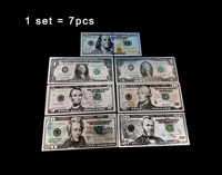 Nouvelle collection de billets de banque européens en argent, style anime, plaqués argent, étanches, en métal, de 5, 10, 20, 50, 100, 200, 500, 1000 USD