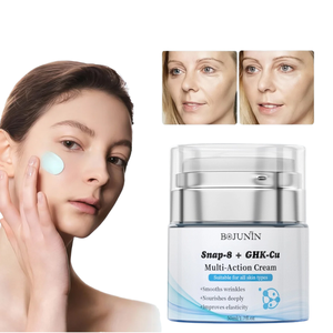 Crème Cosmétique ODM au Cuivre Peptidique GHK-<span class=keywords><strong>Cu</strong></span> <span class=keywords><strong>SNAP</strong></span>-8 Anti-rides Éclaircissante Réparatrice Anti-âge Hydratante 50ml Tous Types de Peau - Product Image 2