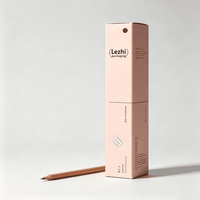 Offres Spéciales : Boîtes d'emballage en tube de papier kraft personnalisées avec gaufrage et pelliculage mat, en matériaux recyclés pour eye-liner et rouge à lèvres