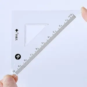 4pieces Straight Ruler Sets High Quality Transparent Clear Acrylic Ruler Professional Drawing Ruler School Office Stationary