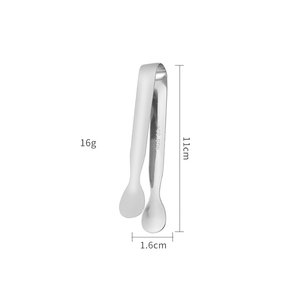 Tongs à thé et à sucre modernes de haute qualité <span class=keywords><strong>avec</strong></span> logo personnalisé, en acier inoxydable 304, finition miroir, 4 pouces, mini, pour le service - Product Image 3