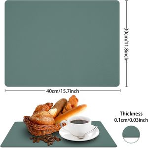 Hai mặt màu chống trượt placemat với một kết cấu giống như da nước nóng kháng nơi <span class=keywords><strong>Mat</strong></span> bàn ăn thảm cho nhà bếp OEM - Product Image 5