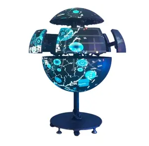 Boule extensible personnalisée créative, affichage led, boule LED mobile intérieure, couleur 360 degrés