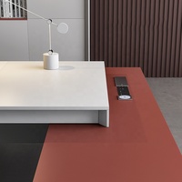 Table de bureau du chef, blanc, moderne, nouveau Design