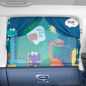 ม่านบังแดดรถยนต์แบบแม่เหล็กพับเก็บได้ พร้อมเทปสีเงิน สำหรับป้องกันภายในรถยนต์ พร้อมลายโลโก้แบรนด์ - Product Image 5