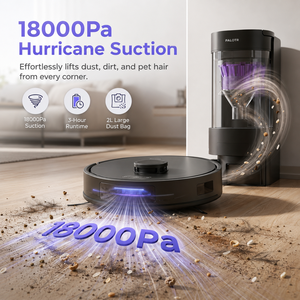 Robot Aspirador Láser LDS PT20-C800 18000Pa con Base de Autovaciado, Mapeo Inteligente, Evitación de Obstáculos, Ideal para Pelo de Mascotas y Suelos - Product Image 2