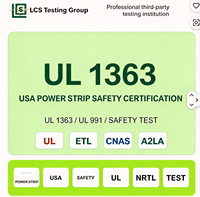 Certification de test de sécurité pour multiprises aux États-Unis, service de conformité UL 1363 et UL 991, rapport de sécurité UL/NRTL, test UL 1363