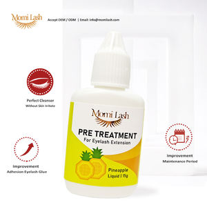 Solution de prétraitement sans alcool parfum ananas MOMI LASH 15g pour l'application d'extensions de cils, améliore la colle à cils - Product Image 1