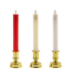 Support de bougie LED, base de bougie longue, chandelier - Simulation de flamme vacillante, décoration d'ambiance de mariage - Product Image 3