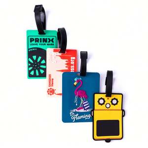 ป้ายกระเป๋าเดินทางทำจากยางซิลิโคน PVC แท็กกระเป๋าชื่อโลโก้ตามสั่งแบบกำหนดเองได้ - Product Image 5