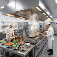 Commerciële elektrische keukenmachine voor automatisch roerbakken, wok, restaurantmachine, robotpan, apparatuur