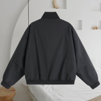 Vestes pour hommes, vestes de pilote, vestes décontractées de couleur unie pour l'extérieur, vestes coupe-vent pour hommes, vestes uniformes de baseball à fermeture éclair
