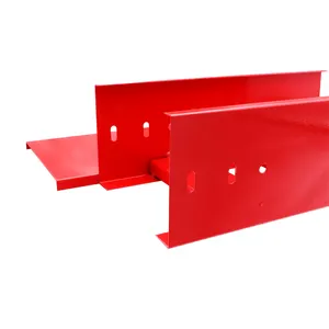 Hot selling Red Electric Channel Cable Tray 200*100mm carbon steel cable trunking