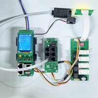 Carte PCB PDU IP intelligente avec affichage LCD, module de compteur d'énergie et port RS485 pour armoire de serveur de télécommunications