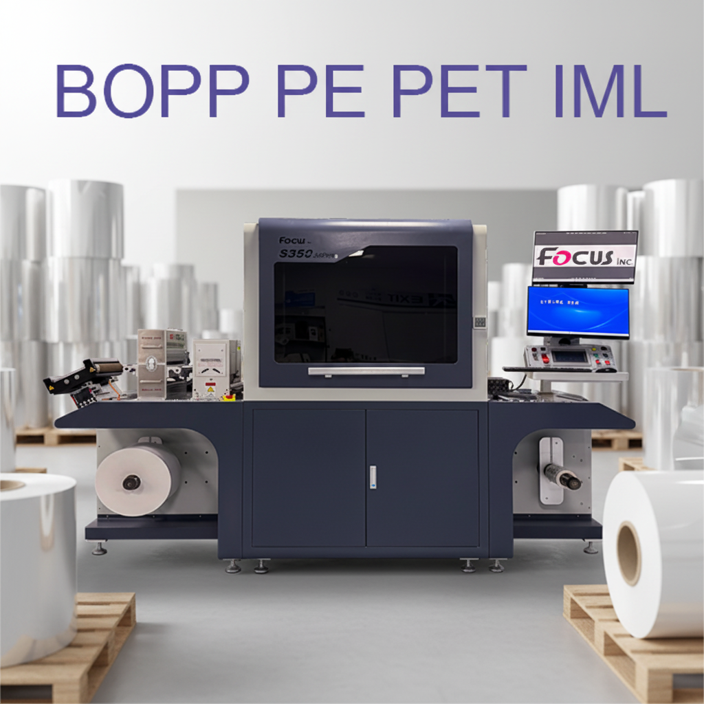 BOPP PET Plastic FIlm Printing Machine UV Single Pass Printer Roll to Roll Printer