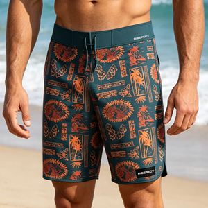 Herren-Boardshorts Schnelltrocknend Modisch Ultraleicht mit einer Tasche für Surfen, Strand und Schwimmen - Product Image 5