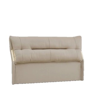 Upholstered Modern Minimalist Luxury Single Headboard Genuine Leather Solid Wood <b>Backrest</b> Floor Standing Bedroom Use - Product Image 5