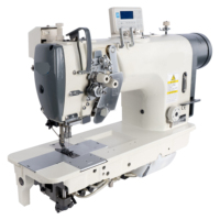 Machine à coudre à point droit à double aiguille à entraînement direct pour jeans