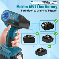Souffleur de poussière sans fil pour batterie Makita 18V, dépoussiéreur à air comprimé haute performance pour clavier, atelier, camping, barbecue, nettoyage