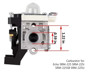 Kit d'entretien de carburateur pour débroussailleuse Echo SRM-<span class=keywords><strong>225</strong></span> PAS-<span class=keywords><strong>225</strong></span> GT-<span class=keywords><strong>225</strong></span> PE-<span class=keywords><strong>225</strong></span> Weed-Eater avec filtre à air, tuyau d'alimentation et carburateur RB-K93 - Product Image 5