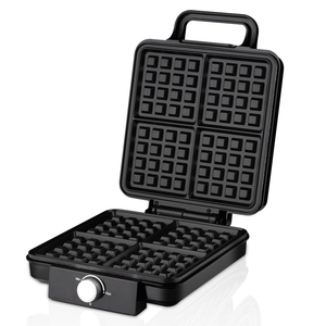 Nouvelle gaufrière électrique antiadhésive en acier inoxydable 1500W pour 4 mini-gaufres, idéale pour un usage domestique - Product Image 4