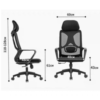 Chaise de bureau à dossier haut chaise de bureau à dossier haut chaise de loisirs en tissu pour salon et bureau