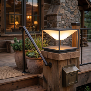 <span class=keywords><strong>Lampe</strong></span> solaire pour poteau en acier inoxydable PE, style nordique, pour villa, jardin, <span class=keywords><strong>portail</strong></span>, pilier, paysage, décorative, étanche, LED, cube, <span class=keywords><strong>lampe</strong></span> de pelouse - Product Image 4