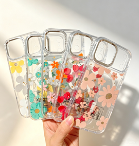 Coque de téléphone magnétique florale en PC pour <span class=keywords><strong>iPhone</strong></span> 18 17 16 15 Pro et Samsung S26 – Étui de protection tendance pour femme - Product Image 2