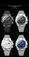 Montre à Quartz de Luxe pour Homme avec Bracelet en Acier Inoxydable, Affichage à Aiguilles, pour la Mode et les Affaires, Divers Coloris et Designs