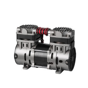 Pompe à double piston muette sans huile 220V petit compresseur d'air sec et pompe à vide avec garantie de 2 ans - Product Image 1