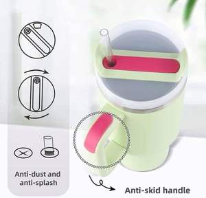 Termo de Viaje de Acero Inoxidable de 40 oz con Asa, Tapa y Pajita, Aislamiento Térmico de 12 a 24 Horas, Libre de BPA - Product Image 2