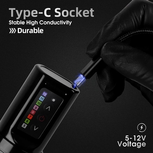 <span class=keywords><strong>Ambition</strong></span> Moteng, pistola de tatuaje inalámbrica de 4mm de carrera, máquina de tatuaje inalámbrica rotativa con Motor POTENTE PROFESIONAL, pluma para arte corporal - Product Image 6