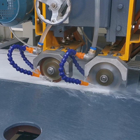 Machine de découpe manuelle multifonctionnelle pour carreaux de céramique et granit de 180 cm, type poussé à la main, avec deux lames de coupe, scie à carreaux CNC à moteur pour découpe humide