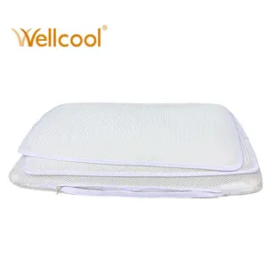 Wellcool ácaro del polvo resistente al flujo de aire 3d de tela de malla de adolescente cama almohadas oem almohadas para dormir
