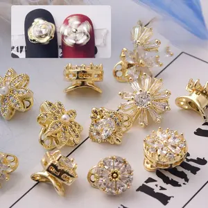 Paso Sico Groothandel Japanse Manicure Sieraden Zirkoon Hoge Snelheid Roterende Nail Bedels Kralen Voor Legering Diamanten Sieraden