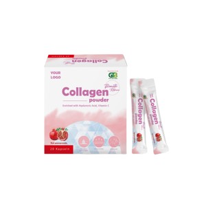 Suplemento en polvo de péptido de mezcla de colágeno marino de etiqueta privada OEM ODM con ácido hialurónico y vitamina C - Product Image 1