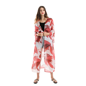 Mode Spécial <span class=keywords><strong>Chaos</strong></span> Sauvage Crème Solaire Oem Personnalisé Châle Cardigan D'impression Poncho Pour <span class=keywords><strong>Les</strong></span> Femmes - Product Image 5