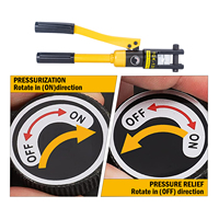 Herramienta de Prensado de Cables Manual Portátil YQK120, Alicates de Presión de 120 mm, Herramientas de Engarzado Hidráulico con Cabezal de Repuesto